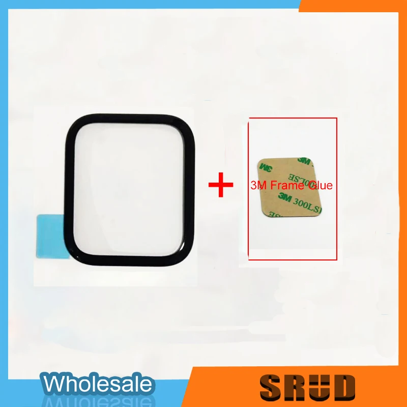 

LCD Front Glass Replacement For Apple Watch Series 1 2 3 4 5 38 42 40 44mm LCD Touch Screen Front Outer Glass 3M Frame Tape