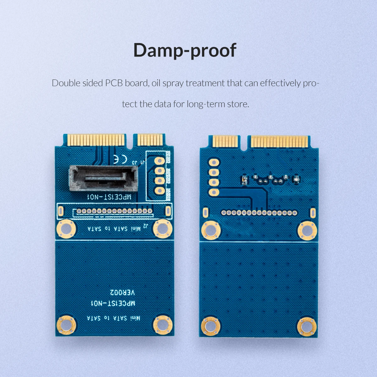 ORICO SATA 7PIN к адаптер mSATA вертикальный тип SSD адаптер Поддержка SATA3 протокол поддержка полноразмерная двусторонняя печатная плата