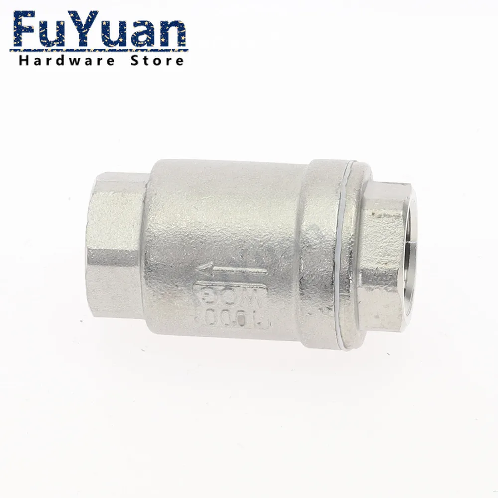 pces ss aco inoxidavel valvula de retencao rosca femea fio boca vertical valvula 02