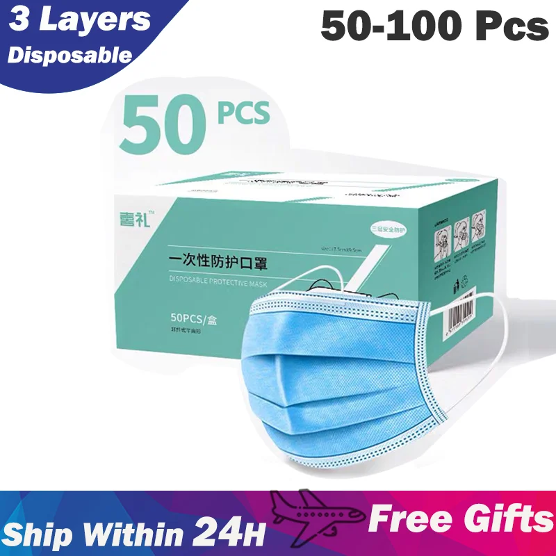 В наличии одноразовые маски для лица рта анти пыли загрязнение рот эластичная