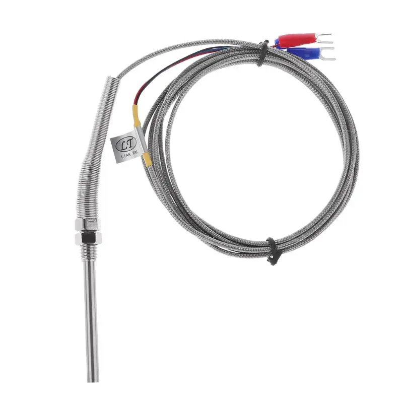 

2m PT100 Thermocouple Probe 5mmx50mm Temperature Controller Sensor 3 Wire 0-400C