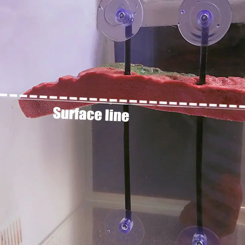 Домашнее Животное Черепаха сушки задняя доска сосать аквариум Автоматическая плавающая остров палуба украшение аквариума C42