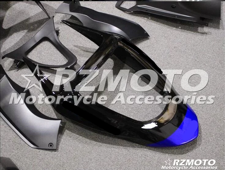Мотоциклетный обтекатель abs комплект для Kawasaki Ninja ZX6R 636 2003 2004 корпусные детали плесень синий черный Магазин № 0048