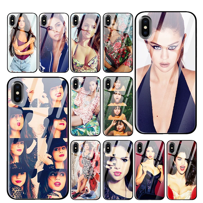 Selena Gomez закаленное стекло телефонные чехлы для iPhone 5 5S SE 6 6s 7 8 Plus X XS Max XR задняя крышка