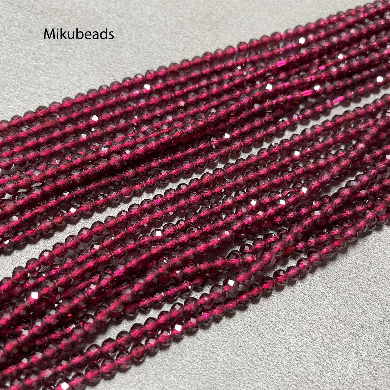 Brazil Red Garnet 3mm Faceted Round Beads Natural AAA Shinny Stone For Jewelry Making DIY Bracelet Necklace Strand Woman loose garnet beads loose gemstone beads loose beads