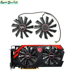 Ventilador de refrigeración de tarjeta gráfica, ventilador de 95mm y 4 pines para MSI GTX 780Ti/780/760/750Ti R9 290X/290/280X/280/270X, Enfriador de juegos PLD10010S12HH, nuevo