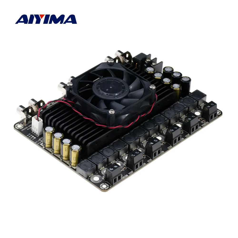 US $79.14 AIYIMA TDA7498 Power Amplifier Audio Board 100W Class D 6 Channel Car Amplificador Sound Amp DIY 51 Home Theater