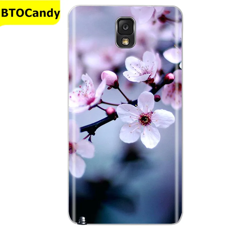 Soft Silicone Case For Samsung Galaxy Note 3 Case Cute Flower Soft TPU Case For Samsung Note 3 Note III Bumper Coque Funda Shell mobile pouch Cases & Covers