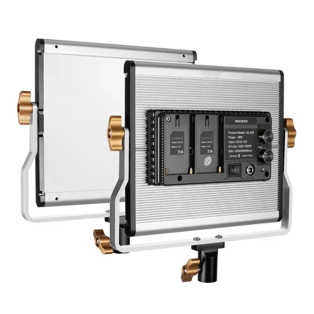 Neewer Dimmable двухцветный 600 светодиодный светильник для видеосъемки с u образным