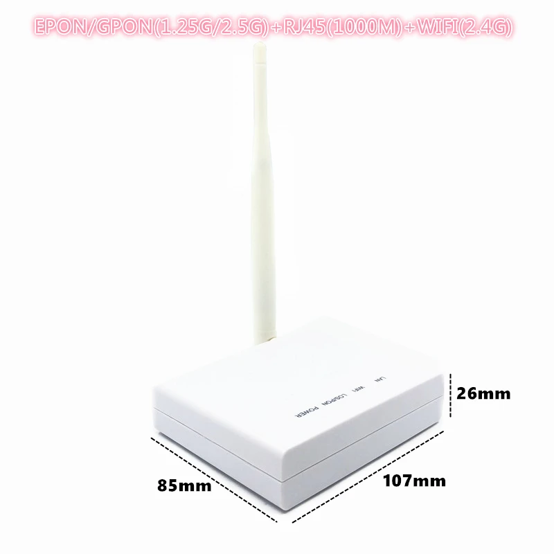ONU EPON 1 25G GPON 2 5G XPON (1 25g/2 5g)ONU с Wi-Fi FTTH сети onu wifi модем 10/100/1000M RJ45 4G для переключателя OLT |