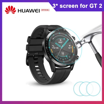 

3pcs Tempered Glass For Huawei Watch GT 2 46mm protective Glass For huawei GT2 band Screen Protector Film Smartwatch accessories