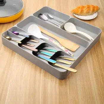 

Kitchen Drawer Organizer Spoon Cutlery Separation Finishing Storage Box Cutlery Organizer Kitchen Accessories Organizer