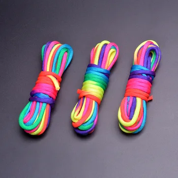 

5m/roll 4mm Colorful Parachute Rainbow Cord 7 Strand Lanyard Cords For DIY Jewelry Making Handmade Bracelets