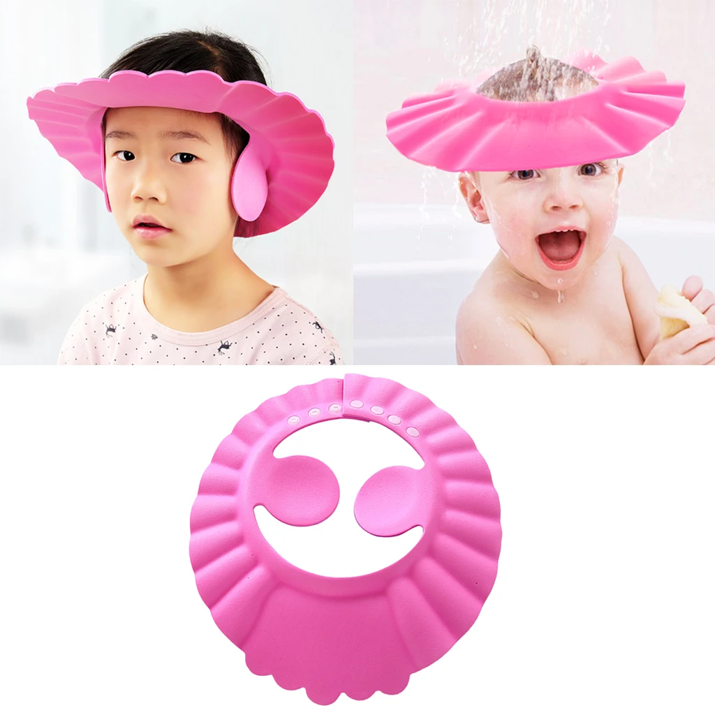 Baby Bathing Shampoo Shower Protection Hat, Cartoon Animal Visor Cap  for Toddler, Children