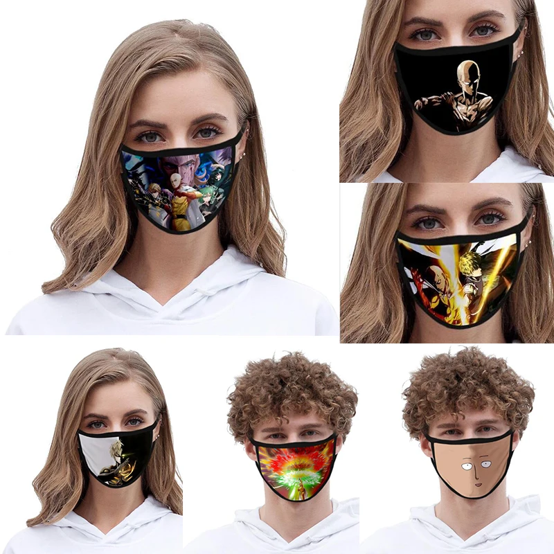 

Anime ONE PUNCH MAN Mask 3D Printing Cosplay Saitama Masks Accessories Dustproof Flu Wash Face Mask