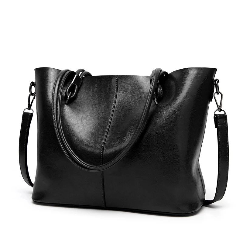 

2019 New Tote Retro-vintage PU Leather Super Large Capacity Slant Women's Bag Single Shoulder Bag High Quality Women's Bag