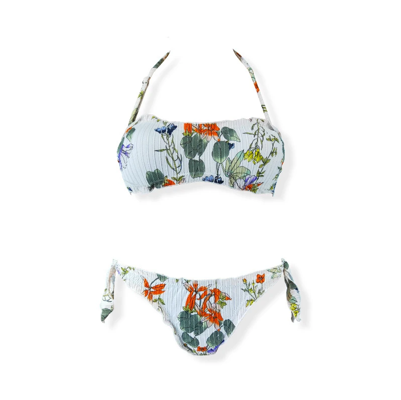 

2020 New Special Silver Silk Fabric Printing Bikini New Swimsuit Bikini 2020 2 Piece Set Women Bathing Suits Woman 2020