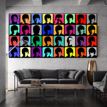 

Big Size Poster Canvas Painting Andy Warhol Oil Painting Prints Classic Figure Wall Pictures for Living Room Quadro Home Decor