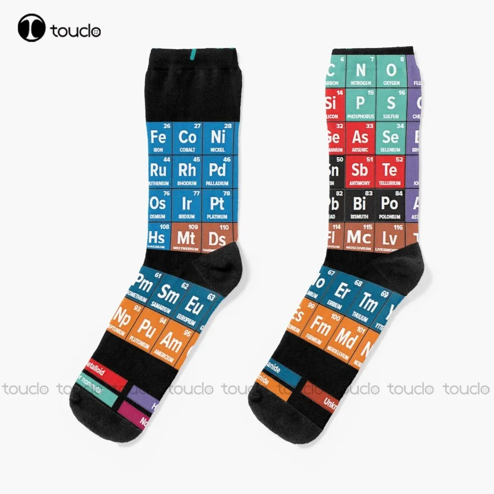 Periodic Table Of The Elements Socks Socks For Girls Personalized Custom  Unisex Adult Teen Youth Socks 360° Digital Print - AliExpress