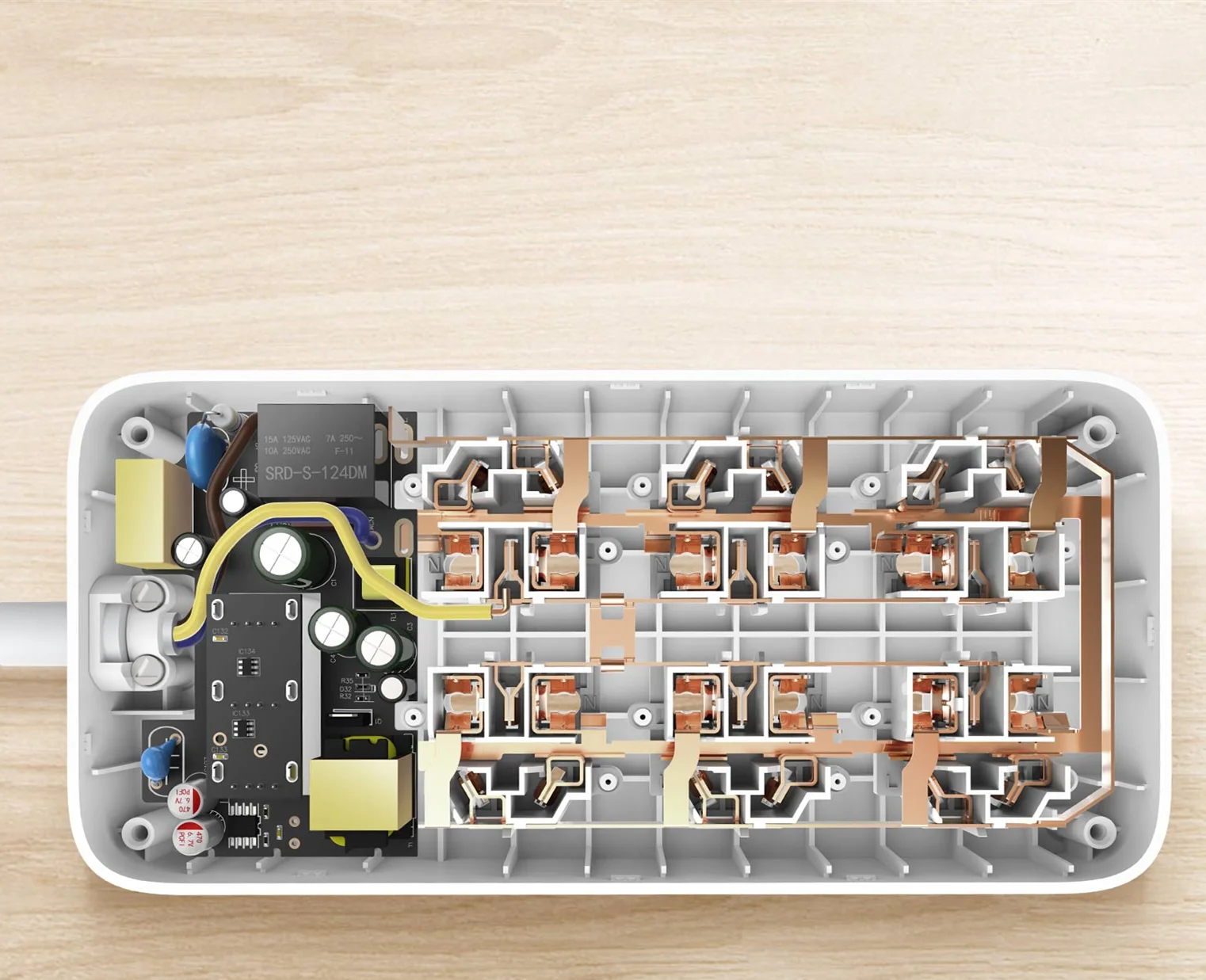 Xiaomi Mijia 6 силовых розеток 3 Usb power Strip Plug Электрический адаптер питания независимая дверная полоса безопасности вилка