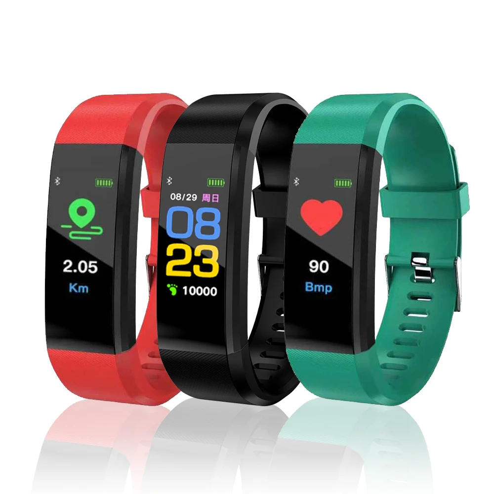 Pulseira de Freqüência Ankndo Fitness Cardíaca Passometer Banda Inteligente Chamada Lembrete Mensagem Smartband Unisex Sono Rastreador Ip6x Pulseira 1 Ankndo fitness pulseira de freqüência cardíaca passometer