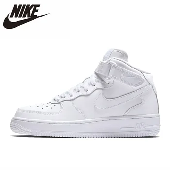 

Origina Nike Air Force 1 AF1 Mid GS White Women's Skateboarding Shoes Sports Wear Resistant Outdoor Sneakers