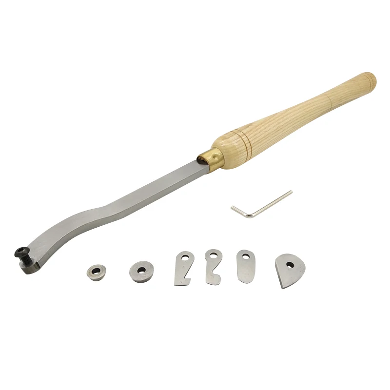 

6PCS Interchangable HSS Cutter Hollow Woodturning Tool Gouge For Spindles Of Projects