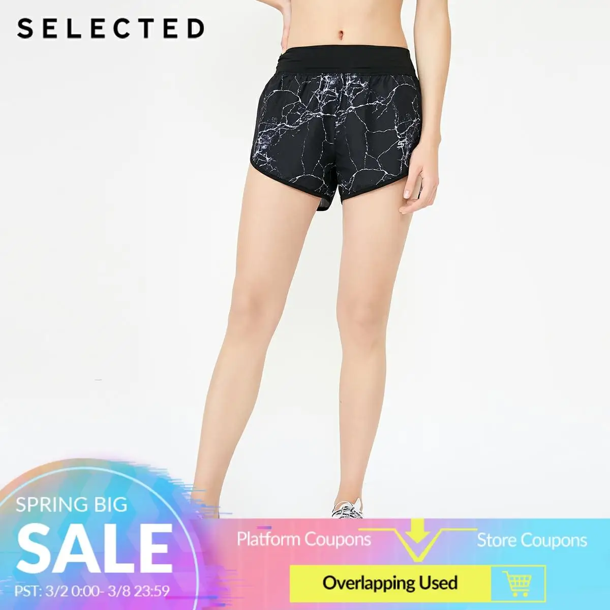 Женские эластичные спортивные шорты SP | 4183SH504 Женская одежда