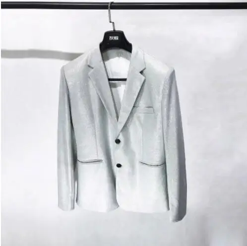 suit B-13 S-6XL! градиентный Яркий Тонкий костюм из двух предметов, клубный костюм, костюм для полных и полных - Цвет: suit B-13