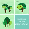 6pc felt trees