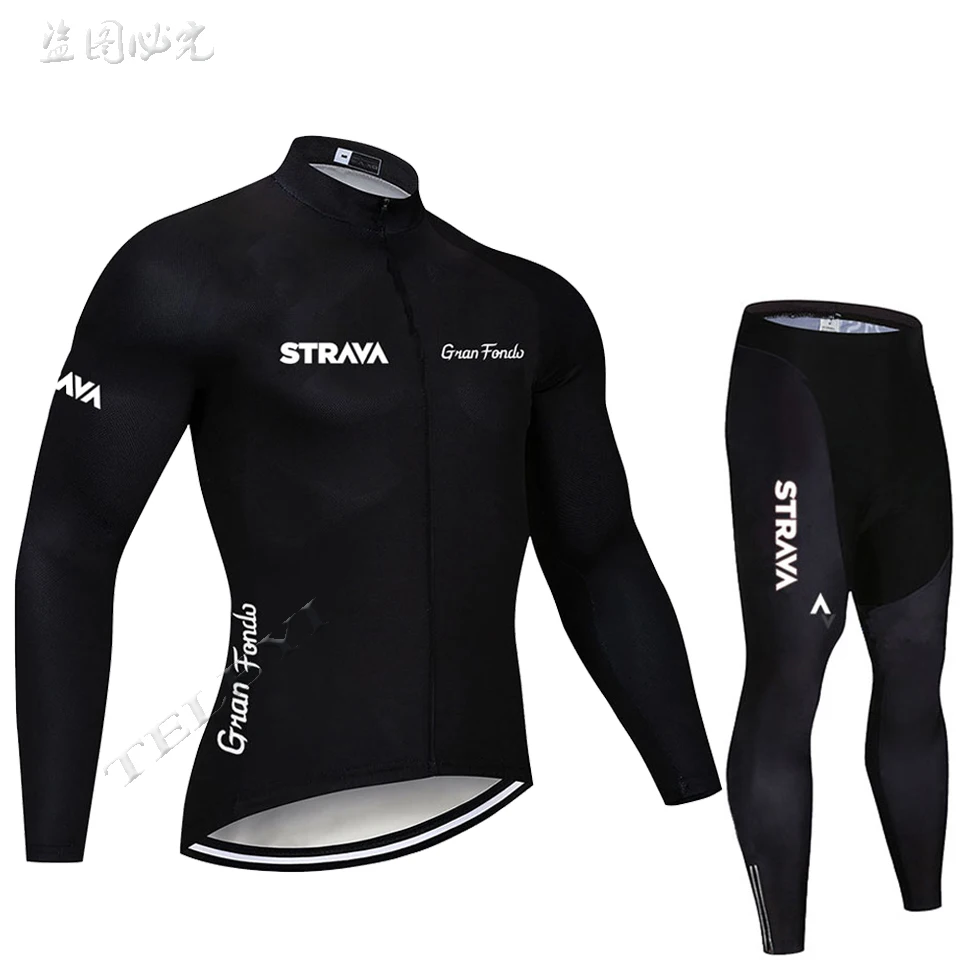 STRAVA темно-синий Pro Team с длинным рукавом Майки для велоспорта Ropa Ciclismo Майо Одежда для велоспорта Дышащая Mtb Одежда для езды на велосипеде - Цвет: 20