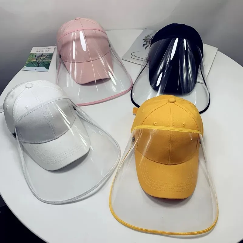 

Children's Protective Cap Removable Baseball Cap Riding Outdoor Dustproof Cotton + PVC Baseball Cap Anti-fog Protective Cap