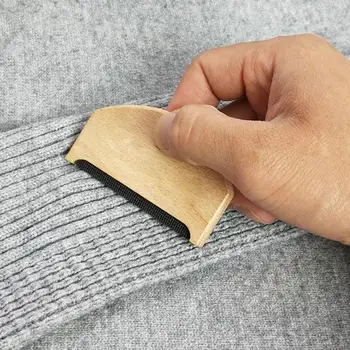 

Wooden Fabric Clothes Cashmere Sweater Lint Removers Manual Portable Wooden Lint Trimmer Shaver Comb Garment Care