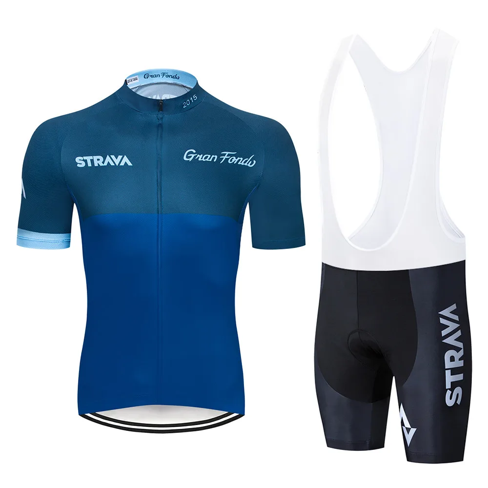 STRAVA Велоспорт Джерси мужская стильная, с короткими рукавами Спортивная одежда для велоспорта открытый mtb ropa ciclismo велосипед - Цвет: Cycling set