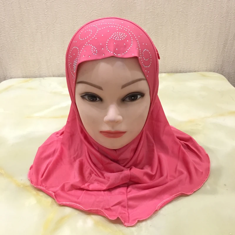 Muslim Headwear H039 fit 2-6 years old small girl hijab hats with lace muslim scarf islamic headscarf hat amira pull on headwrap muslim headwear,head scarf,hijab headscarf,hijab hats,shawl scarf,female head wraps,muslim dress,muslim sets,prayer hats