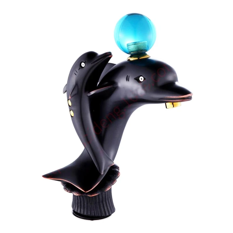 3 цвета латунь материал бортике Dophin кран - Цвет: Black