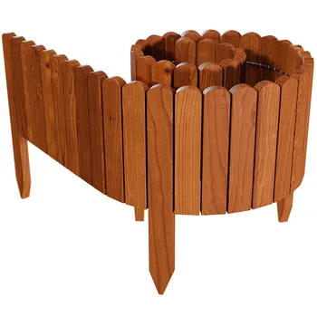 

Garden fence log roll border as a simple plug-in fence home gardening beautifully decorated and durable preferred fence T7