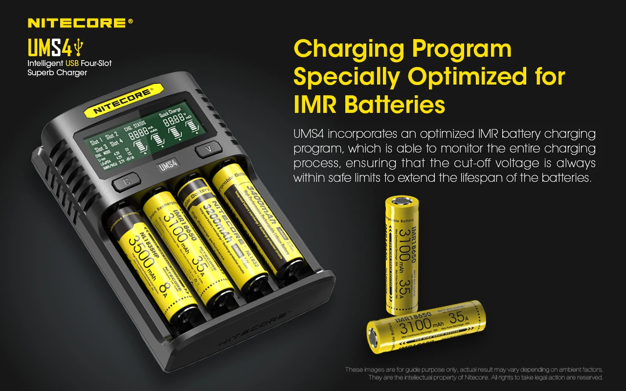 Оригинальное зарядное устройство NITECORE UMS4