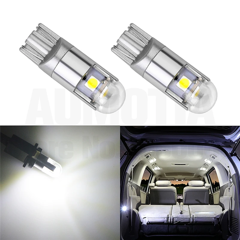 50x T10 светодиодный W5W 3 светодиодный 168 высокое Мощность 3030 SMD Автомобильная Поворотная сторона номерного знака светильник лампа габаритного огня 9-30 в IC