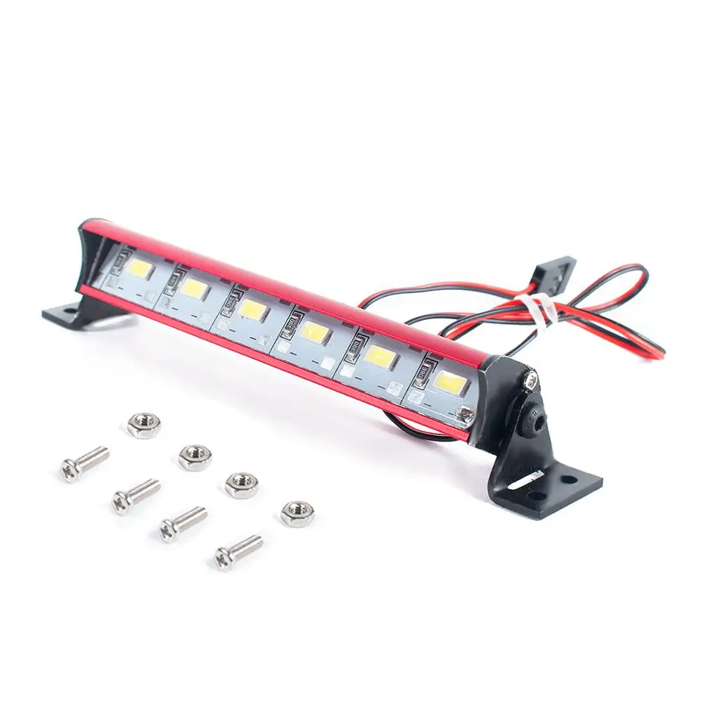 Roof Rack+LED Roof Light Replace For RC Car 1/10 Axial Scx10 90046 CC01 D90 D110 