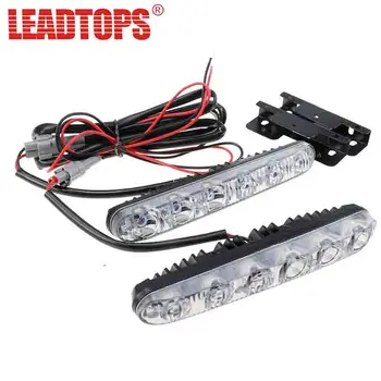 

LEADTOPS 2PCS/Set Universal Waterproof DC 12V Car Light Daytime Running Auto Light DRL Auxiliary Lamp In The Day And Night BH
