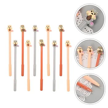 

10 Pcs Student Adorable Gel Pen Roller Pen For Office Student Gel Pen Gel Ink Pen for Home Gift School Students
