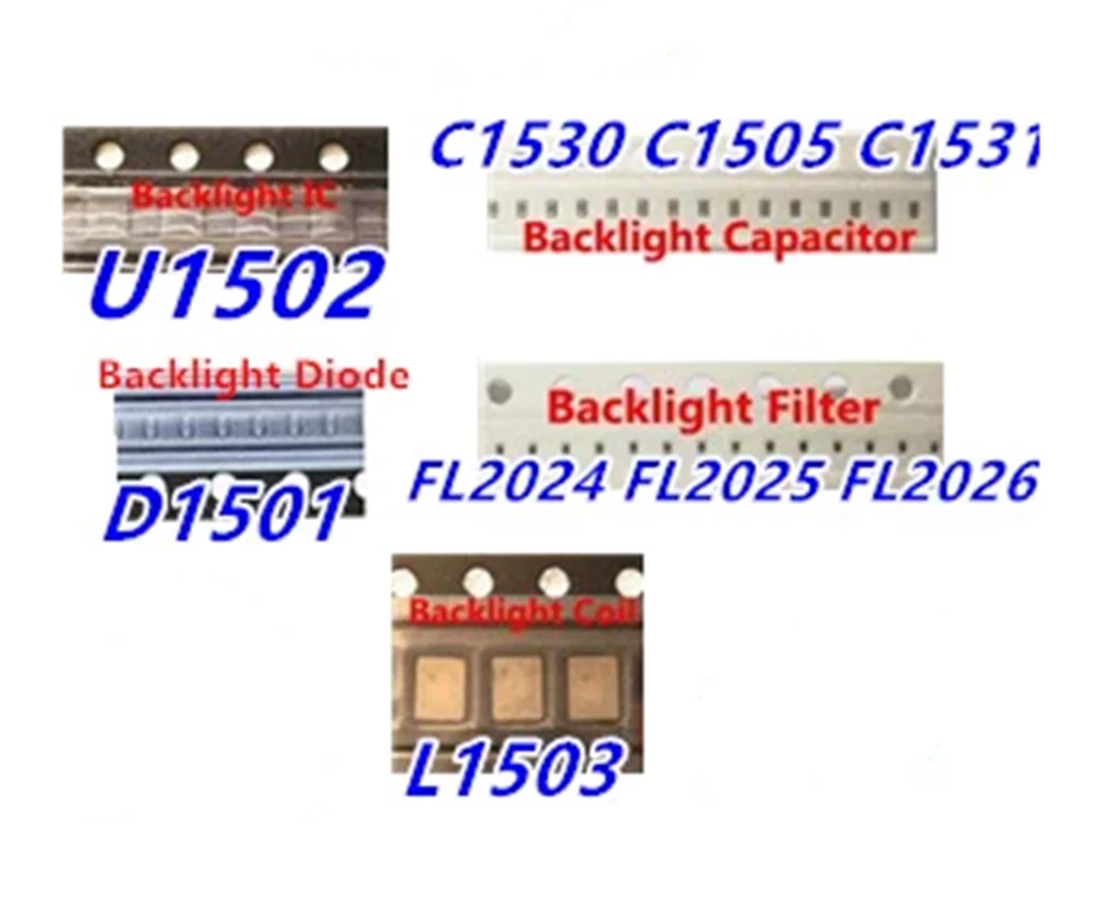 10 комплектов для iPhoe 6 комплект подсветки IC U1502 катушка L1503 диод D1501 конденсатор C1530