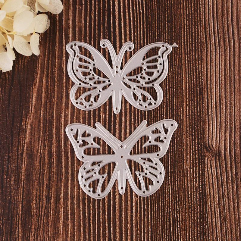 

2pcs Metal cutting dies butterfly for Diy scrapbooking album Craft paper card making dies cutting decorative embossing stencil