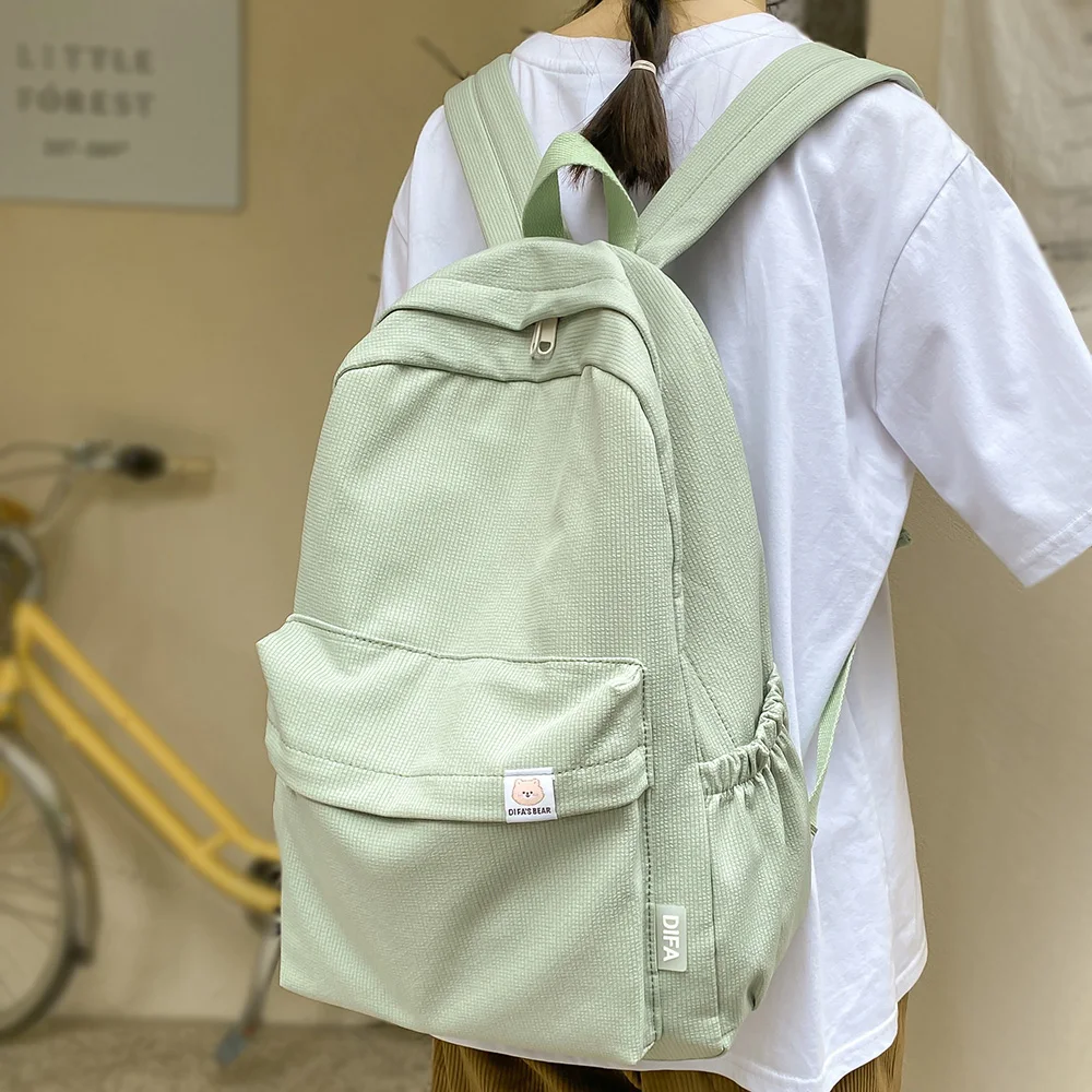 Nueva bolsa de viaje Kawaii de color sólido para mujer, mochila de moda para mujer, mochila para estudiantes, mochilas universitarias para chicas geniales, mochilas bonitas para portátiles - AliExpress y bolsas
