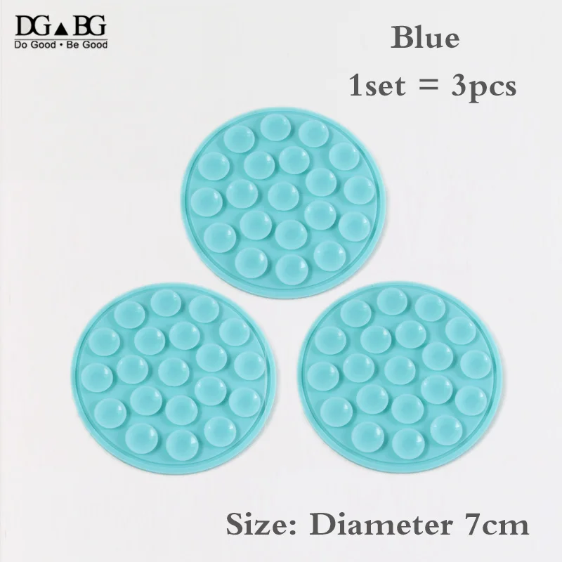 Blue 20 DIY силиконовый резиновый коврик на присосках 3 м стикер высокого качества присоска для VR Mobile MP4 gps Аксессуары - Color: Blue 20