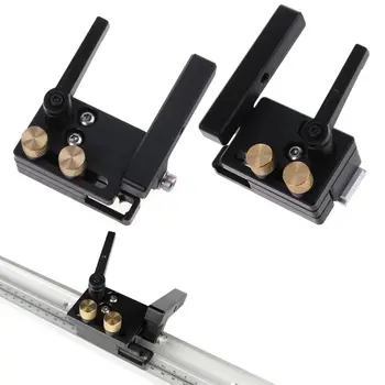 

Miter Flip Track Stop DIY Woodworking Tools With Adjustable Scale For 45mm T-Track T-Slot