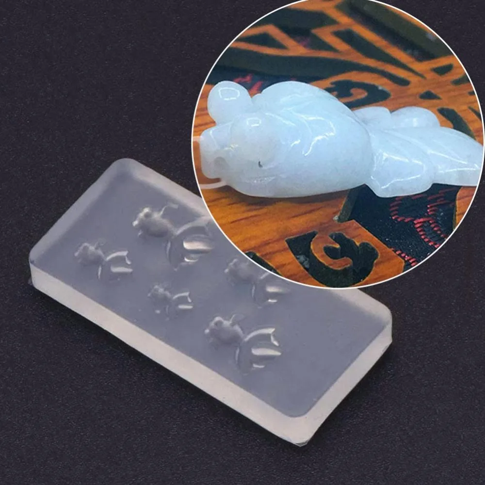 3D рыбы силиконовые формы помадка украшение торта конфеты смолы глины Искусство ремесло создания ожерелья и кулона 40 мм x 18 мм