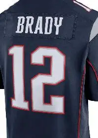 12 Tom Brady 87 Rob Gronkowski Джерси сшитые 15 Chris 11 Julian Edelman 14 Cooks Джерси Красные Синие белые майки