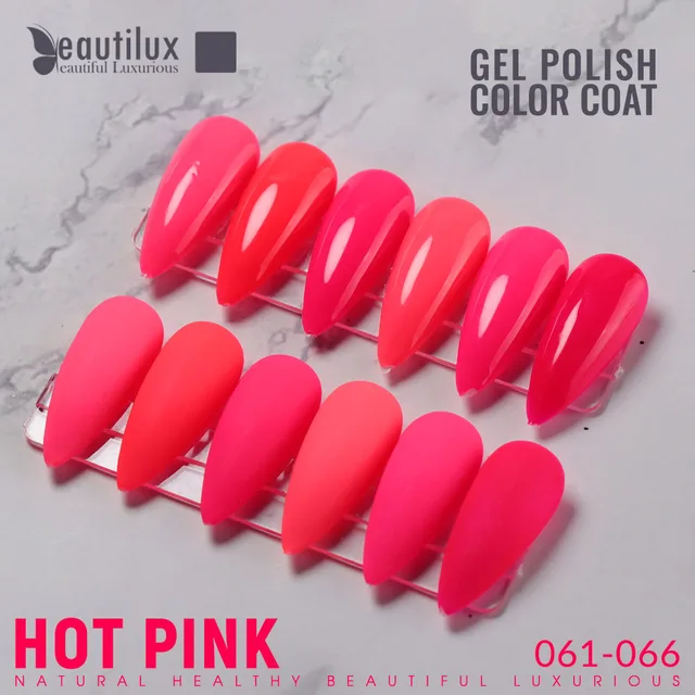 Beautilux Nail Gel Polish Kit 6pcs/set x10ml Soak Off UV LED Nails Varnish Set Semi Permanent Nail Art Gels Lacquer Gift Box DIY 061-066